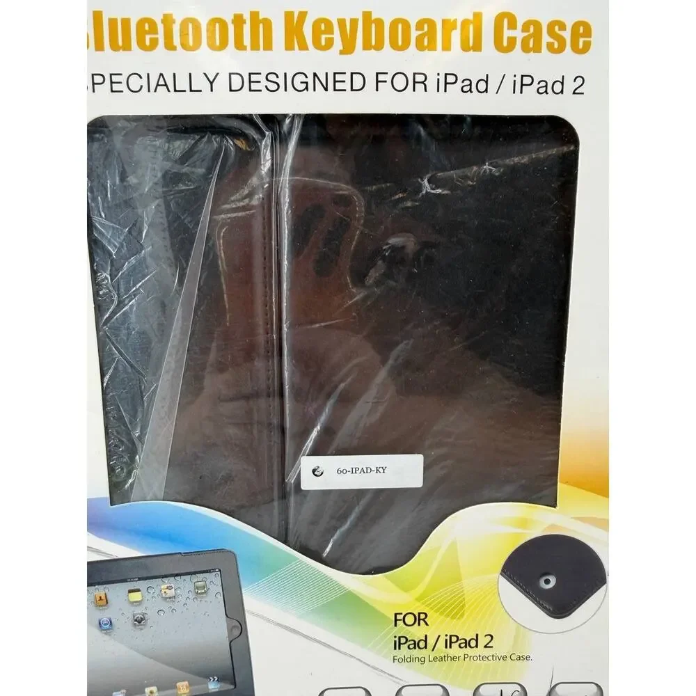 Bluetooth Keyboard Case for Apple iPad 1 & iPad 2 Wireless PU Leather New